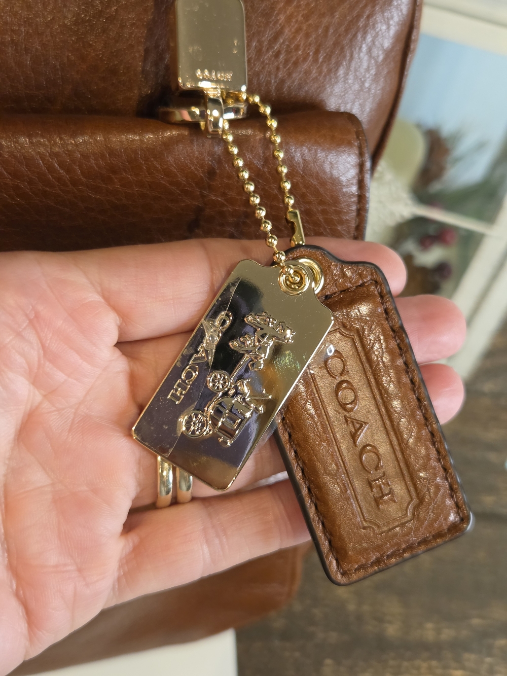 Coach Madison Madeline Leather Satchel With Gold Tone Hardware - Picture 12 of 16